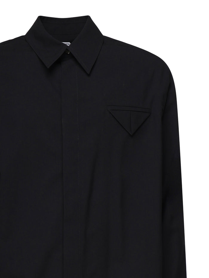 Bottega Veneta Shirts Midnight Blue Wool