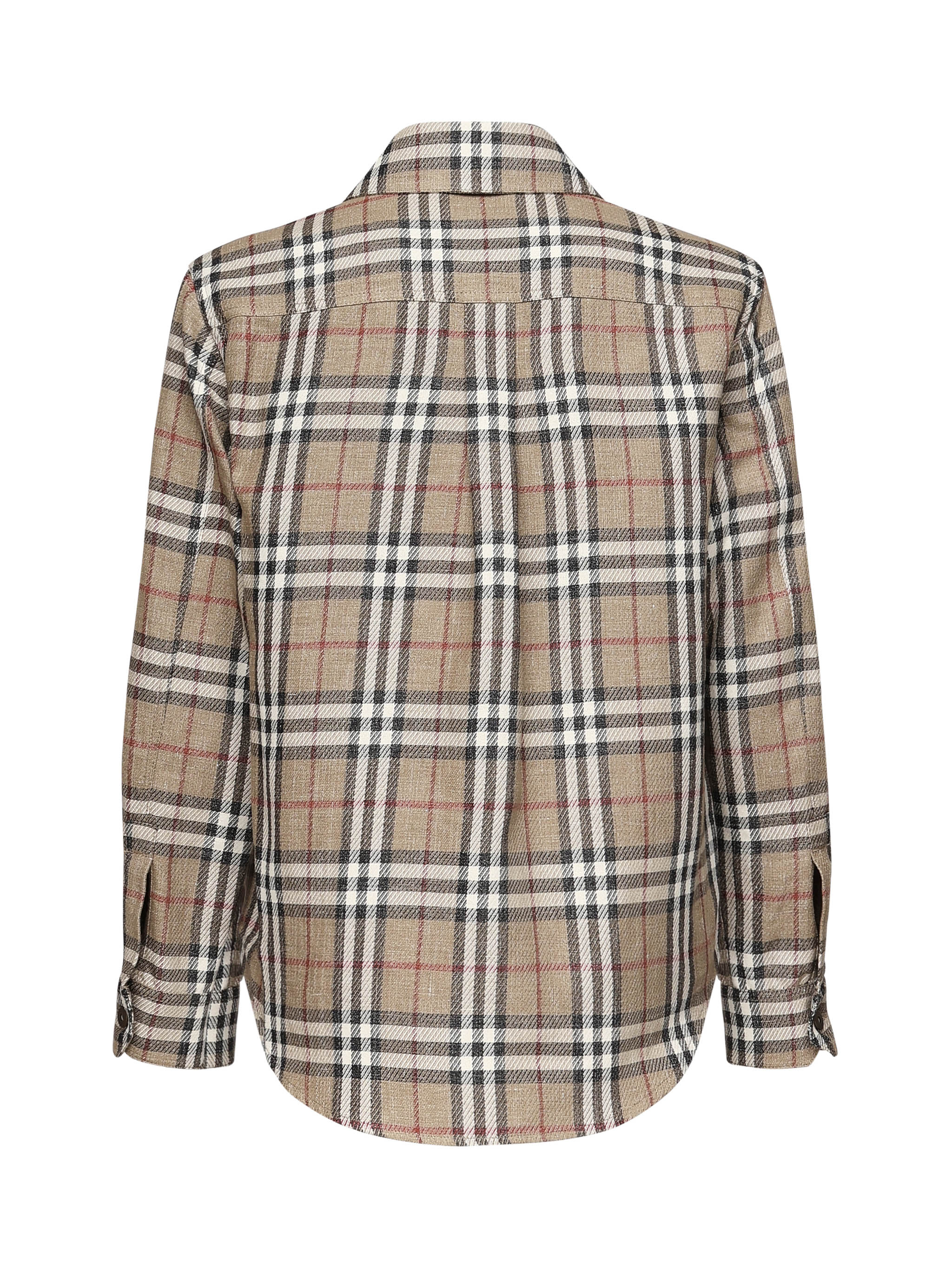 Burberry Shirts Nut Cotton Linen