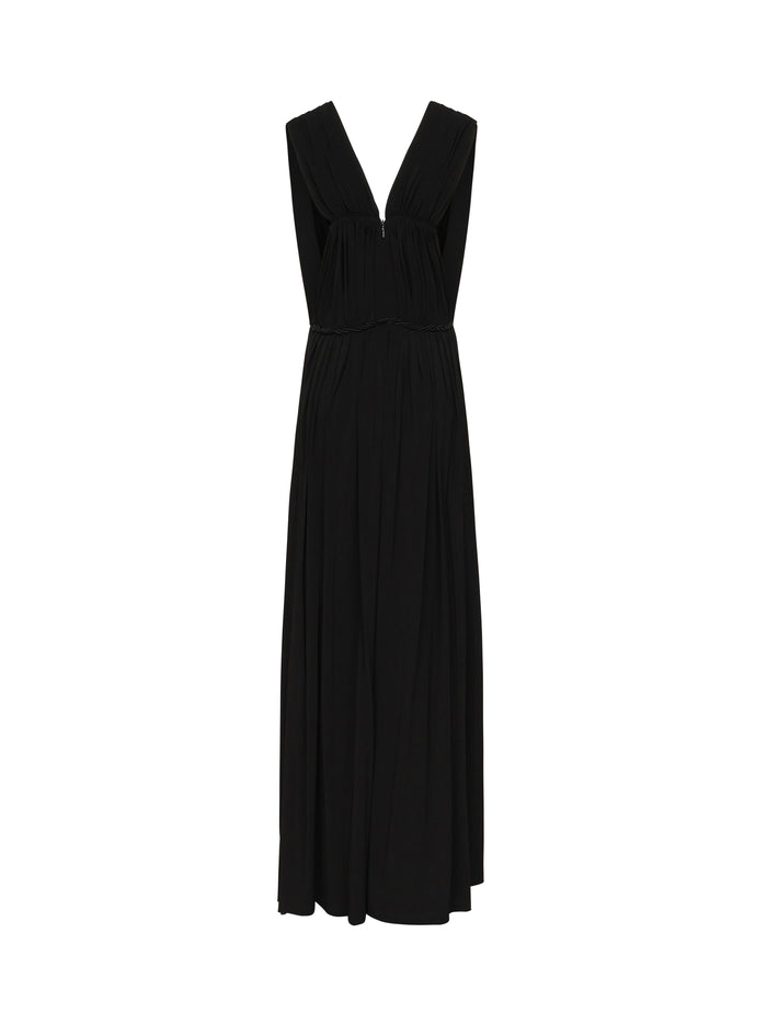 Max Mara Dresses Black A Maglia Viscosa