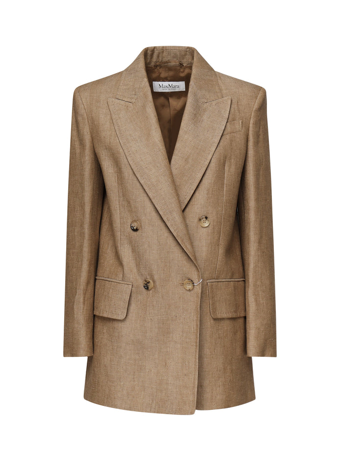 Max Mara Jackets Brown Linen
