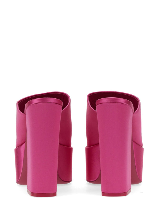 Mule Sasha Fuchsia Leather