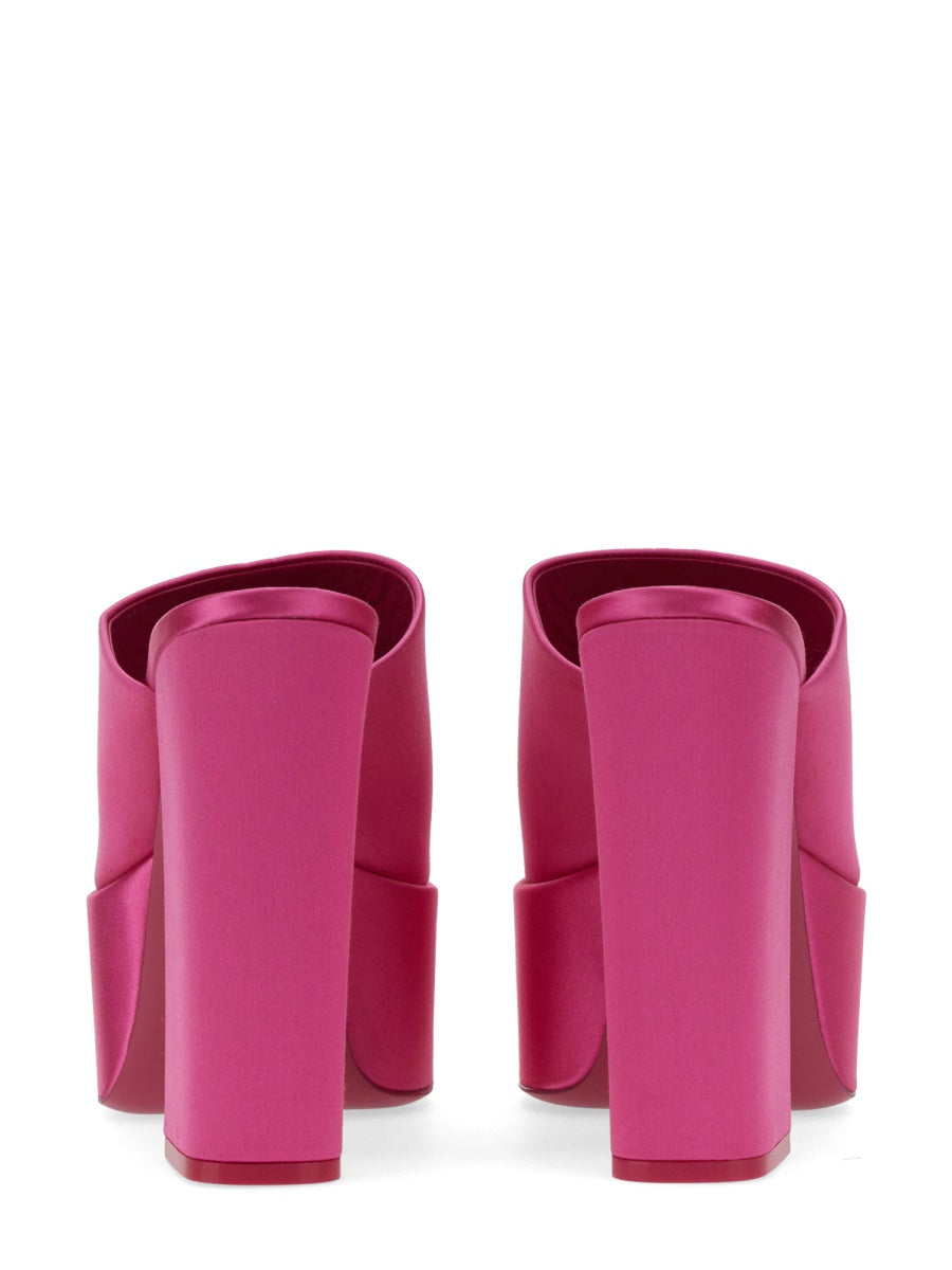 Mule Sasha Fuchsia Leather