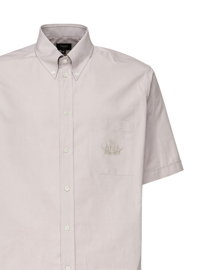 Fendi Shirts Beige Cotton