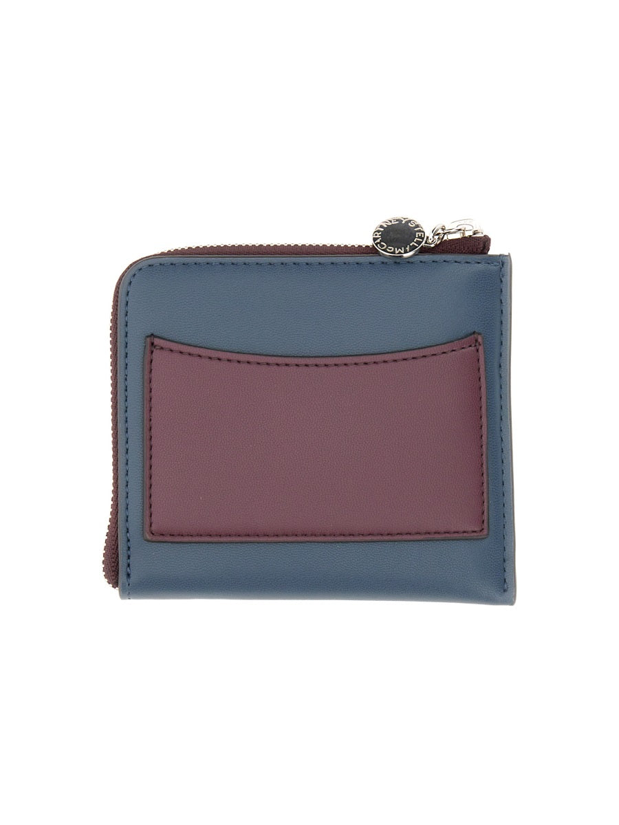 Zipped Wallet Blue Polyurethane & Purses