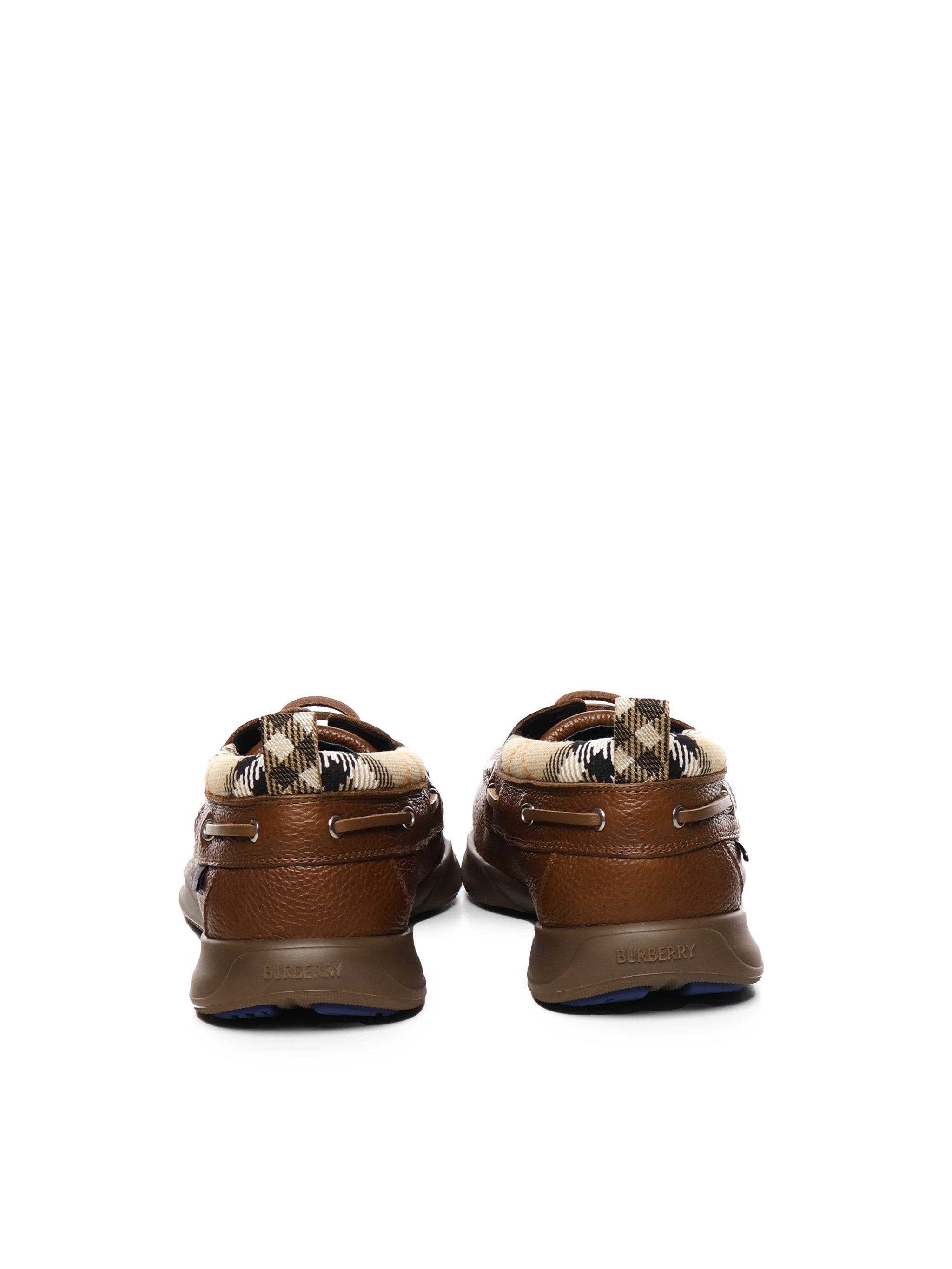Burberry Flat shoes Brown Calf Grain Leather (bos T