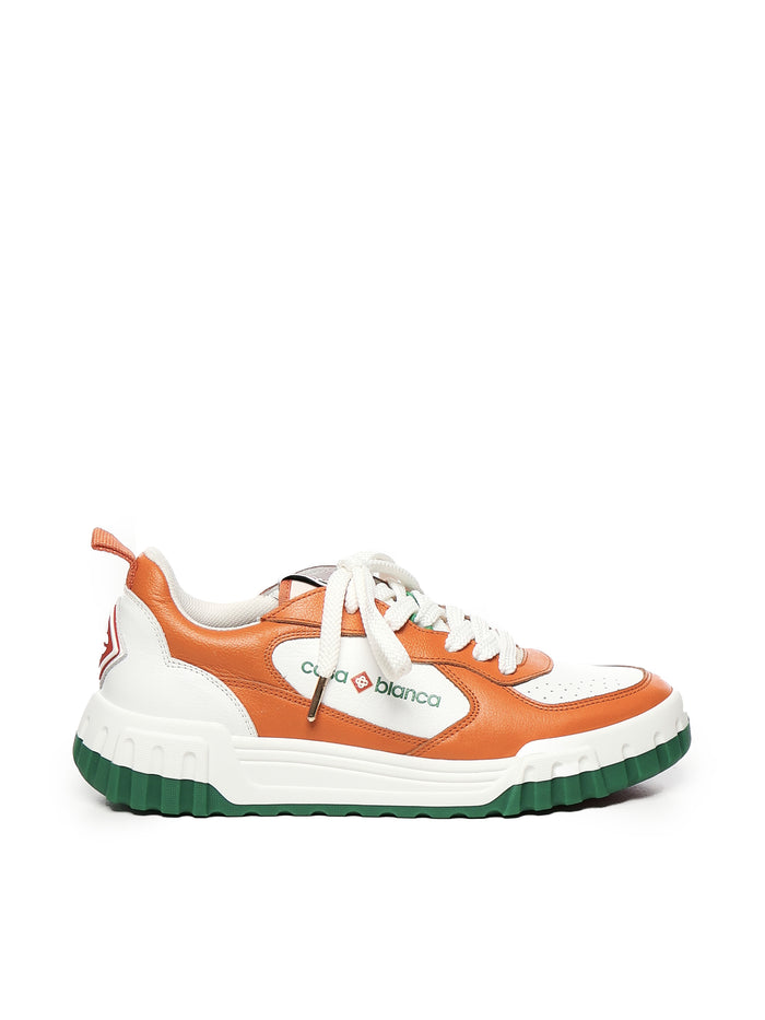 Casablanca Sneakers White, Orange Calfskin