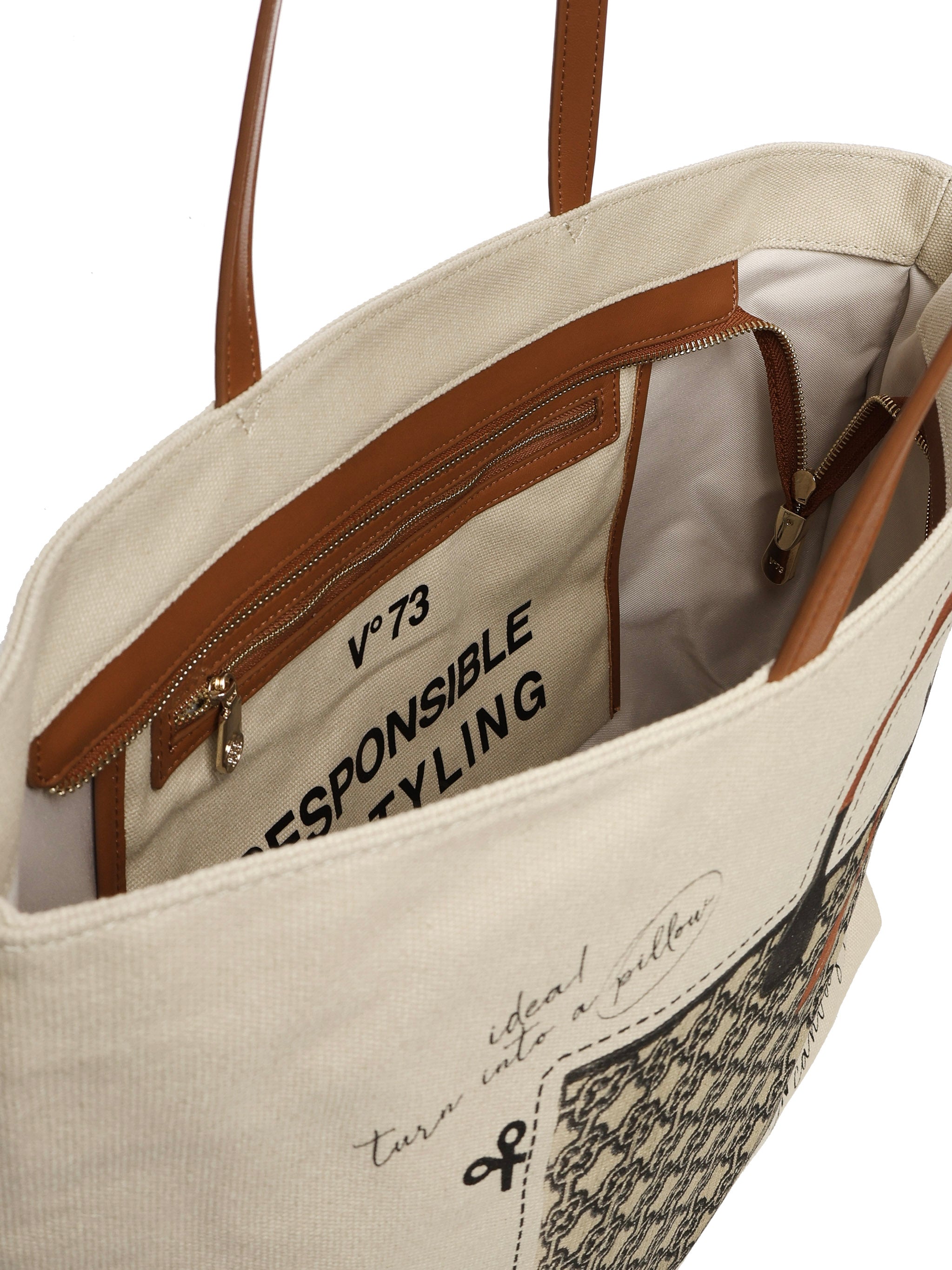 V° 73 Bags Beige Cotton