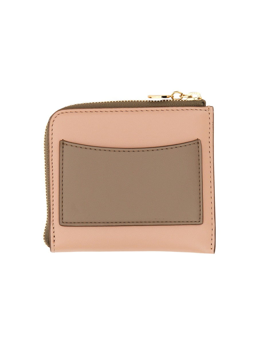Zipped Wallet Powder Polyurethane & Purses