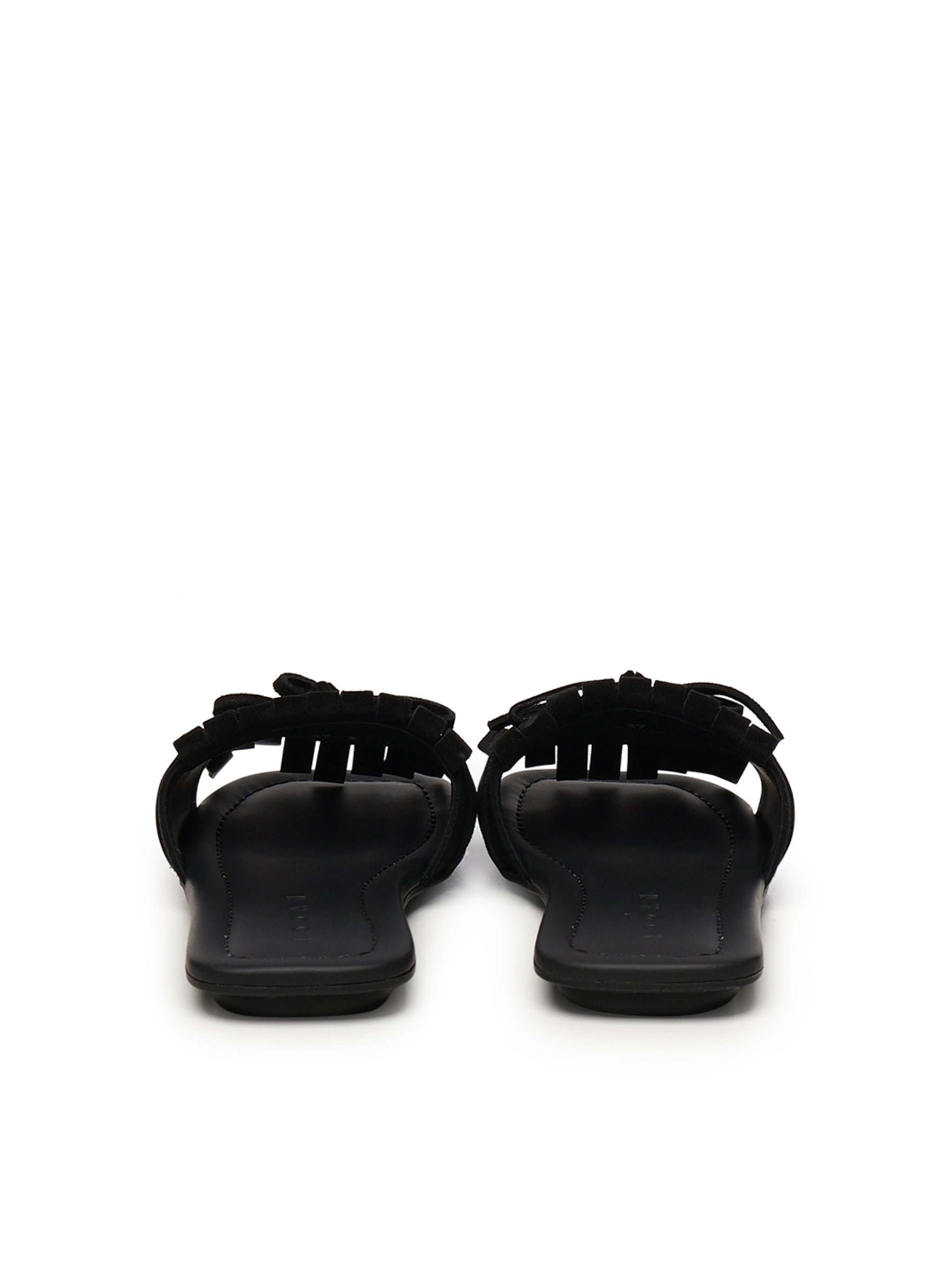 Hogan Sandals Black Suede