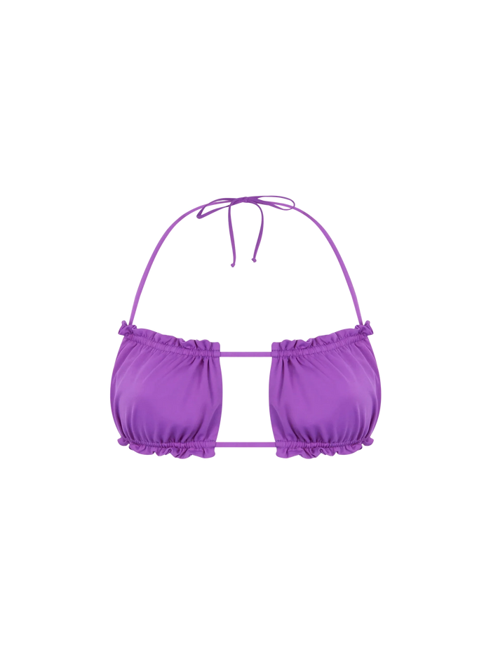 Purple Lyam Bandeau Swimsuit Top