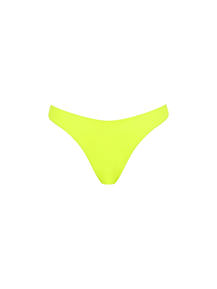 Fluo Yellow Naomi Cheeky Swim Briefs Bottom