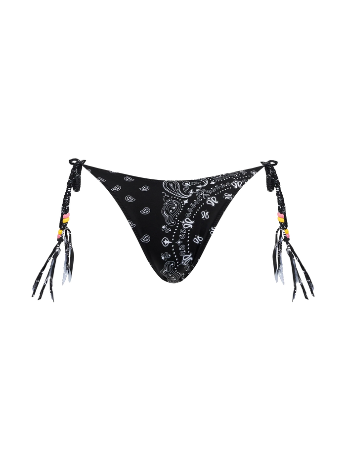Black Bandana Marielle Swim Briefs Bottom