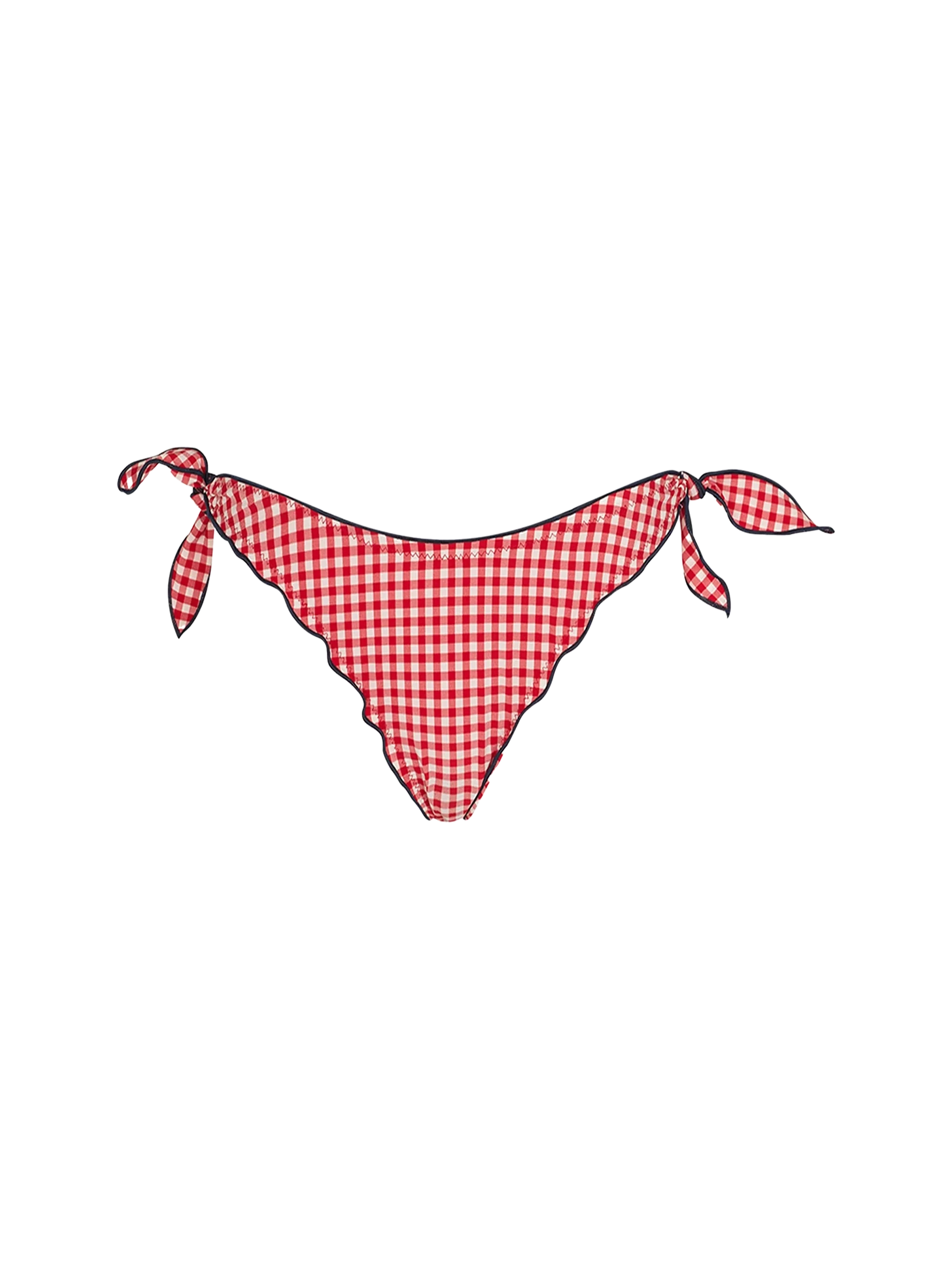 Red And White Gingham Venus Cheeky Swim Briefs Bottom