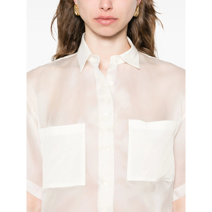 Shirt Mazzarelli White Silk: 100