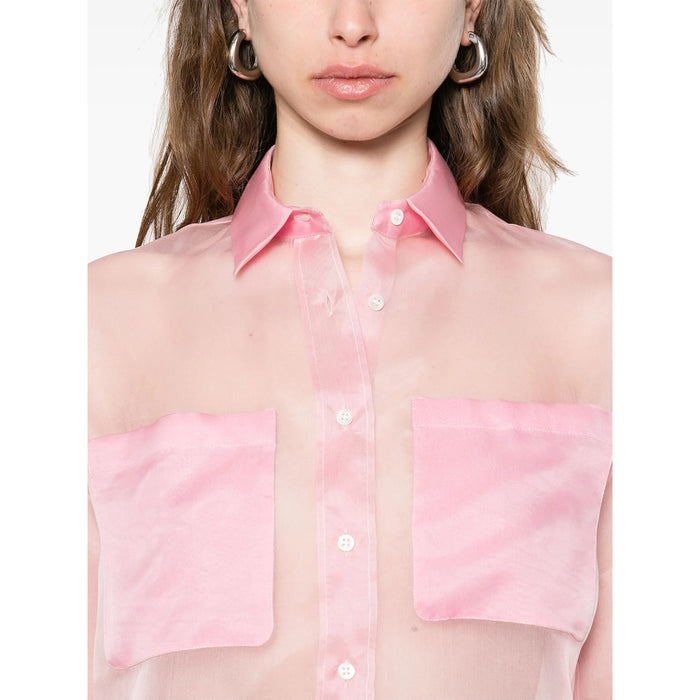Shirt Mazzarelli Pink Silk: 100