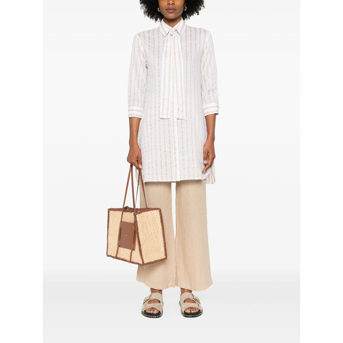 Shirt Mazzarelli Neutrals/white Silk: 27