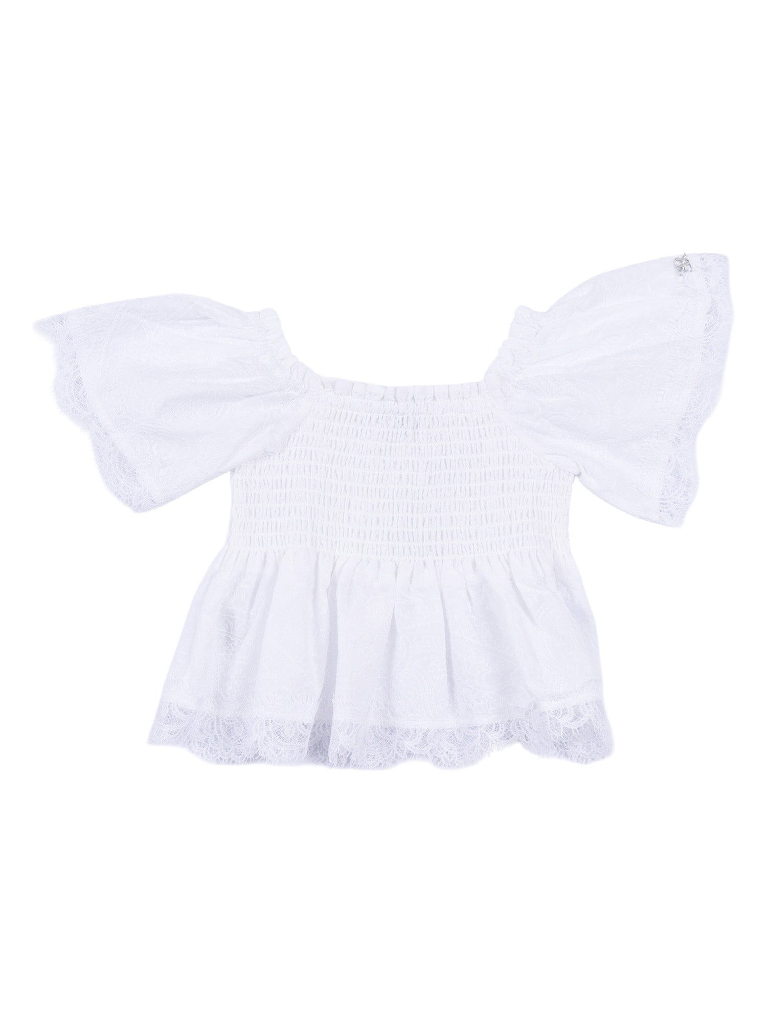 AUSTIN TOP IN EMBROIDERED MUSLIN White Cotton