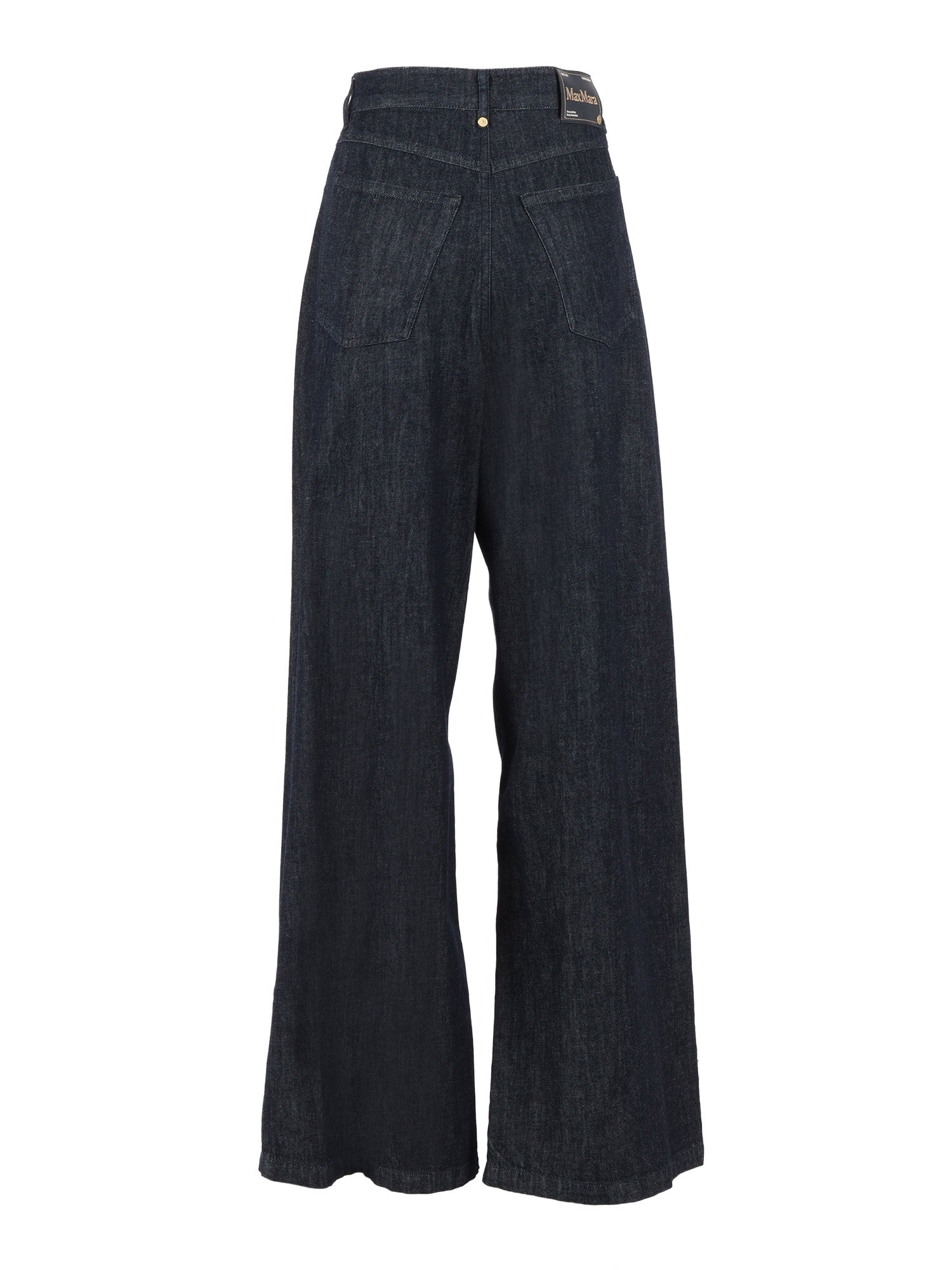 TROUSERS Blue Cotton Kapok Pant