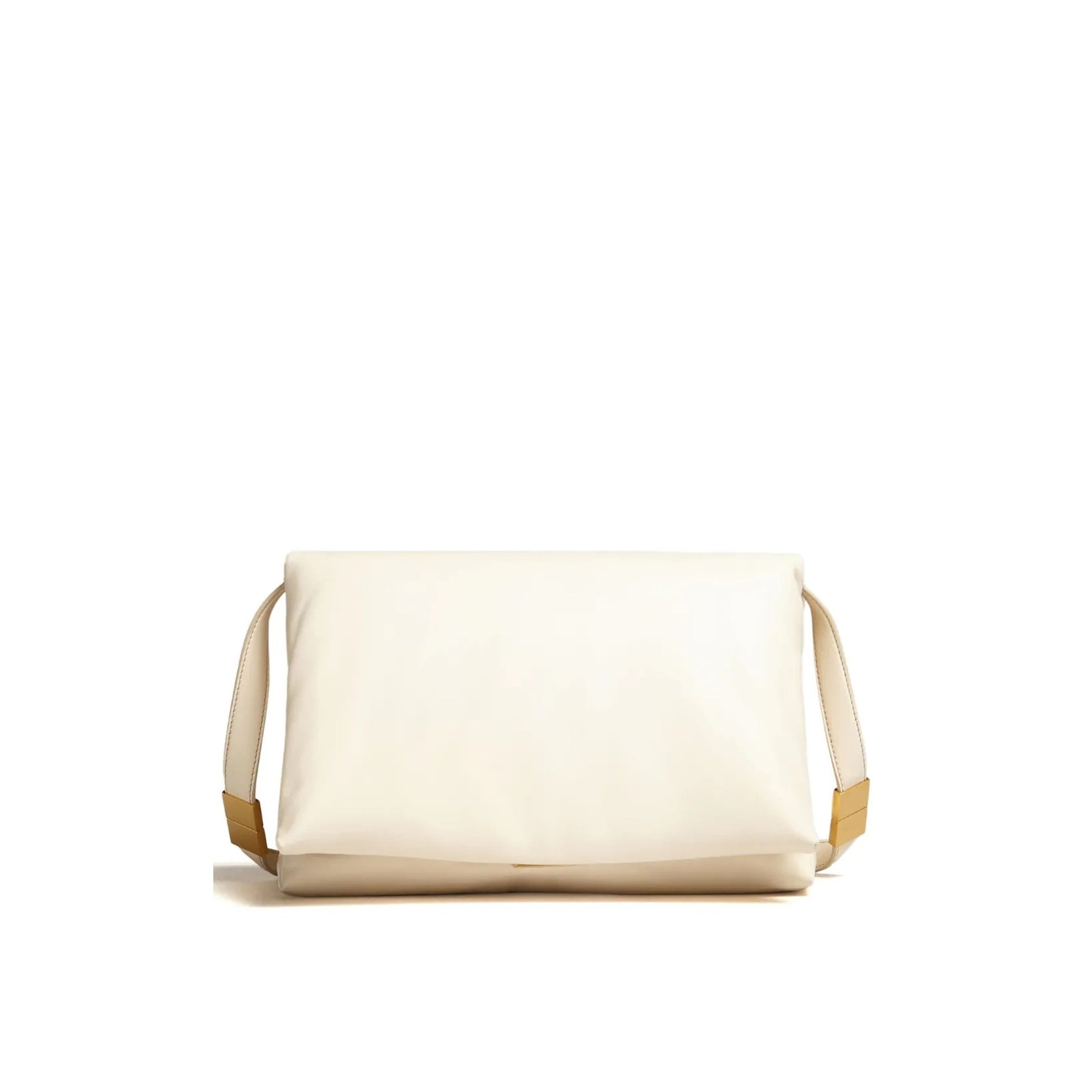 Padded Leather Bag White Calf