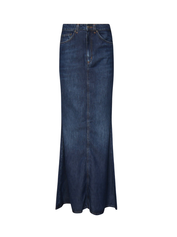 Dondup Skirts Blue Lyocell