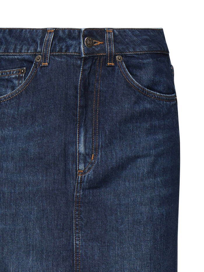 Dondup Skirts Blue Lyocell