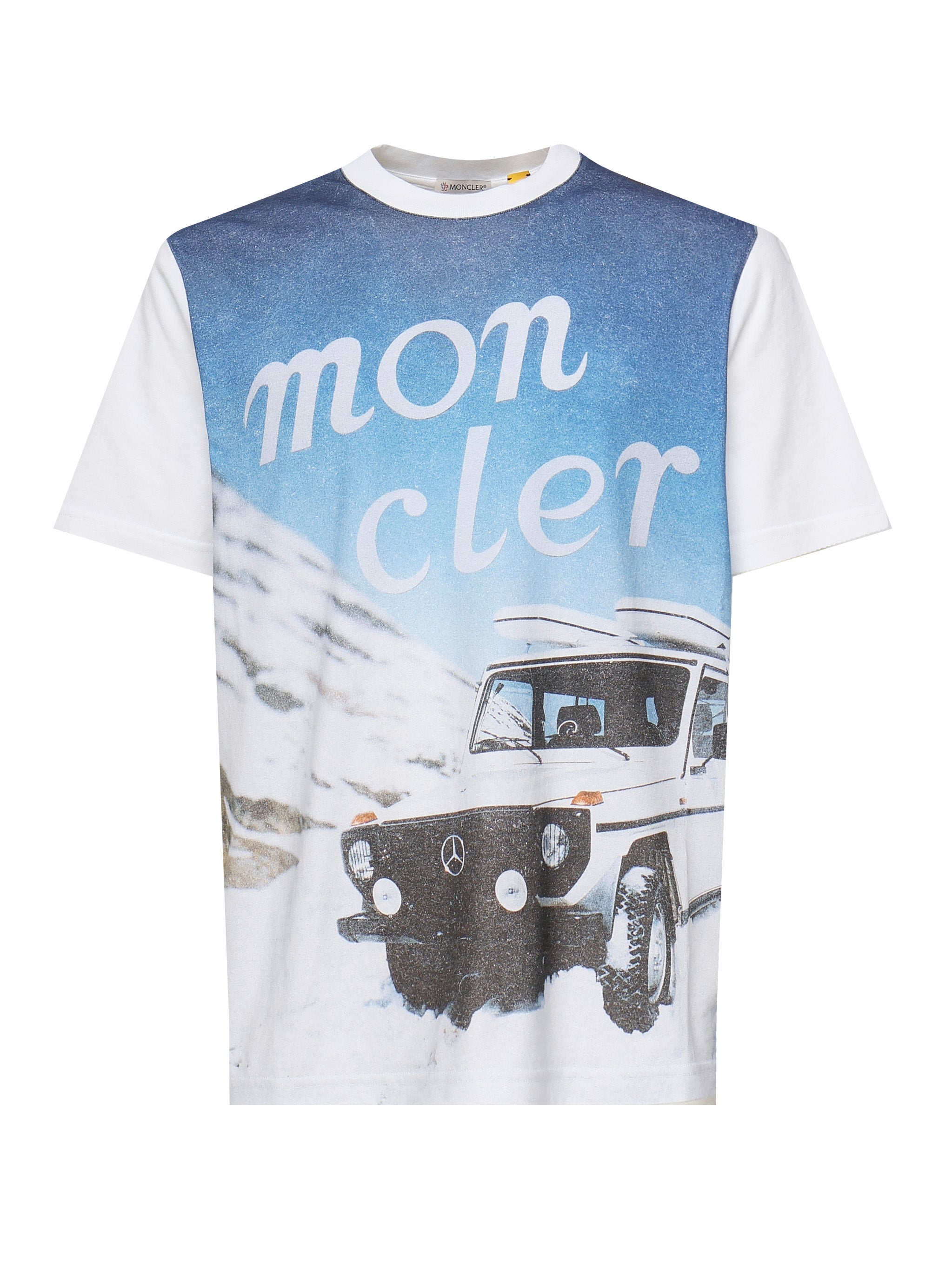 MONCLER GENIUS T-shirts and Polos White Base Fabric: Cotton