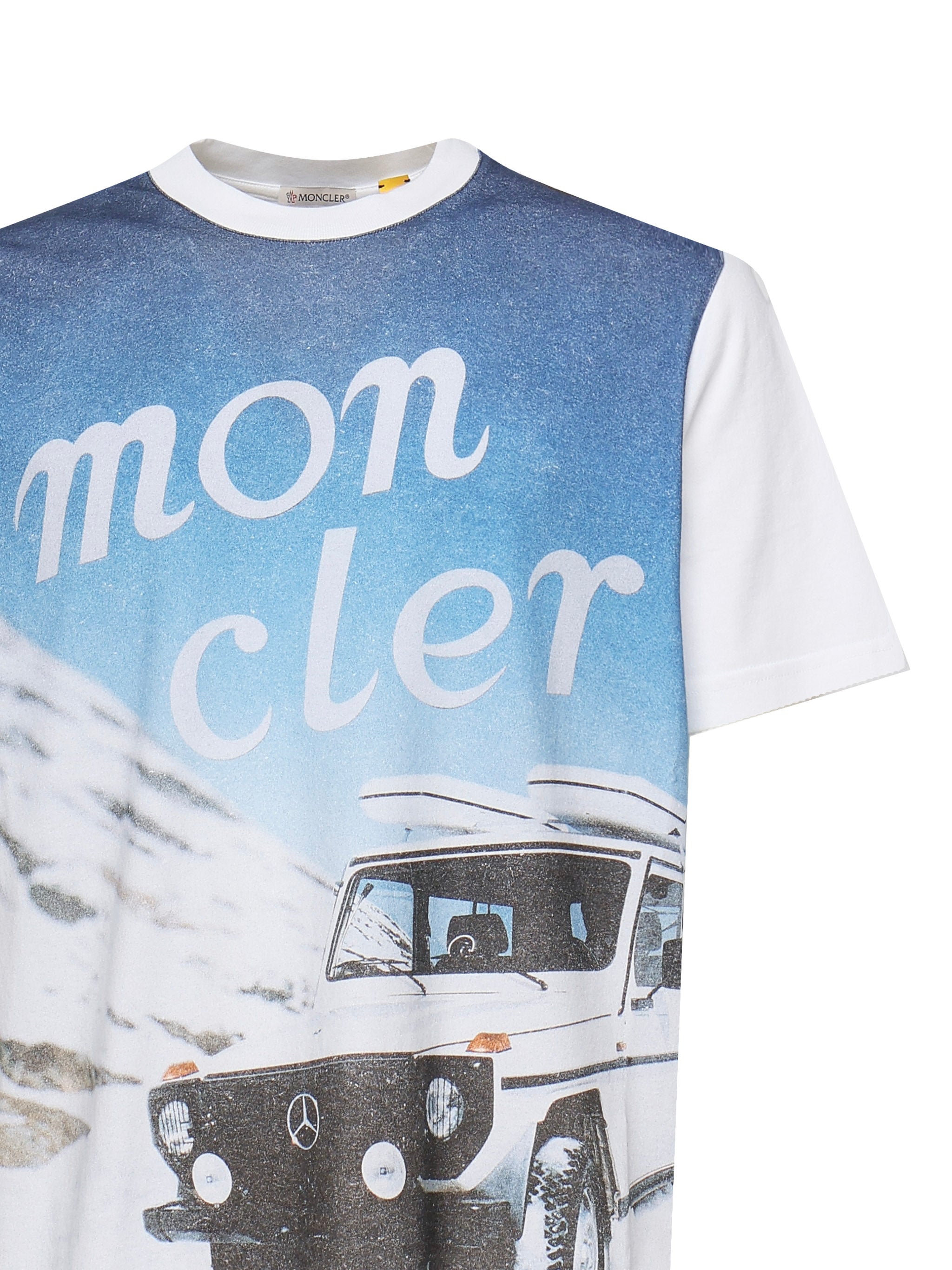 MONCLER GENIUS T-shirts and Polos White Base Fabric: Cotton