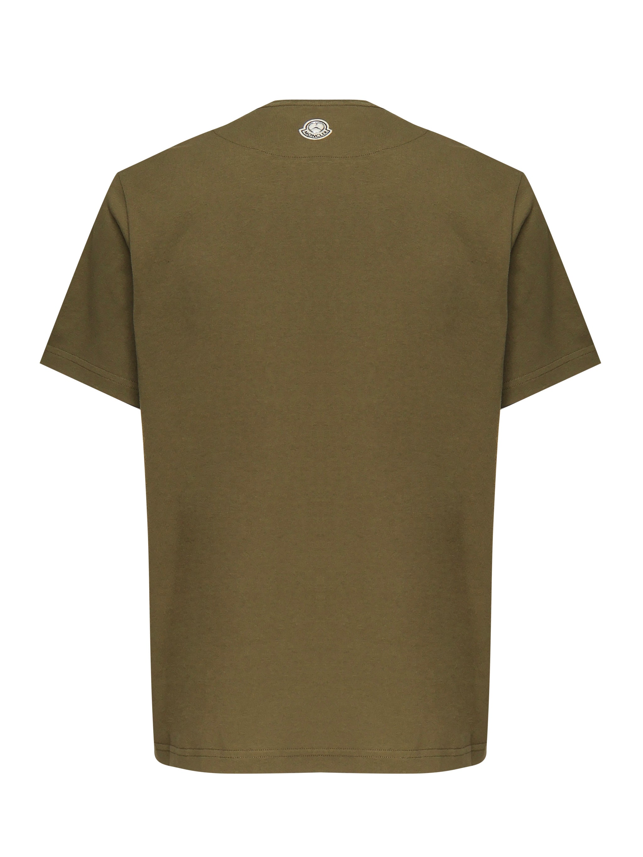 MONCLER GENIUS T-shirts and Polos Turquoise Base Fabric: Cotton