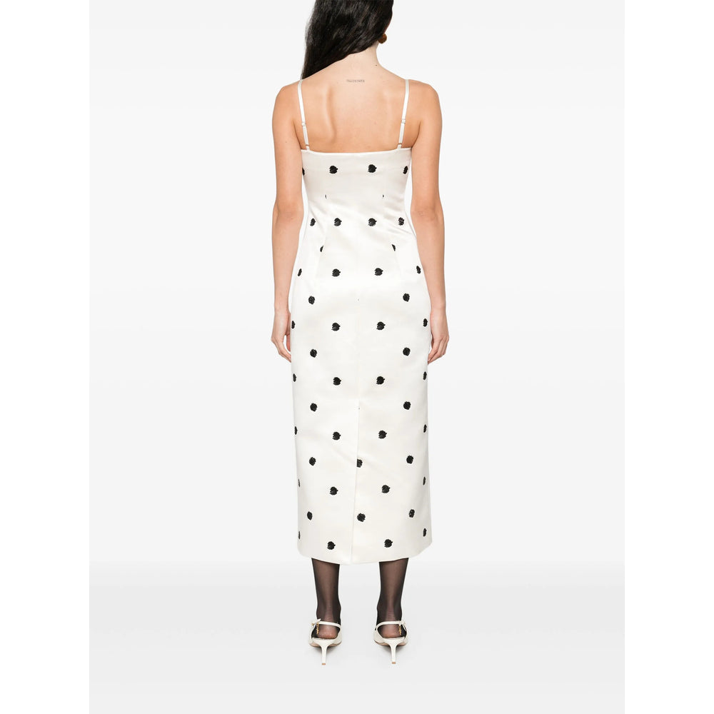 Dress Markgong White/black Polyester: 100