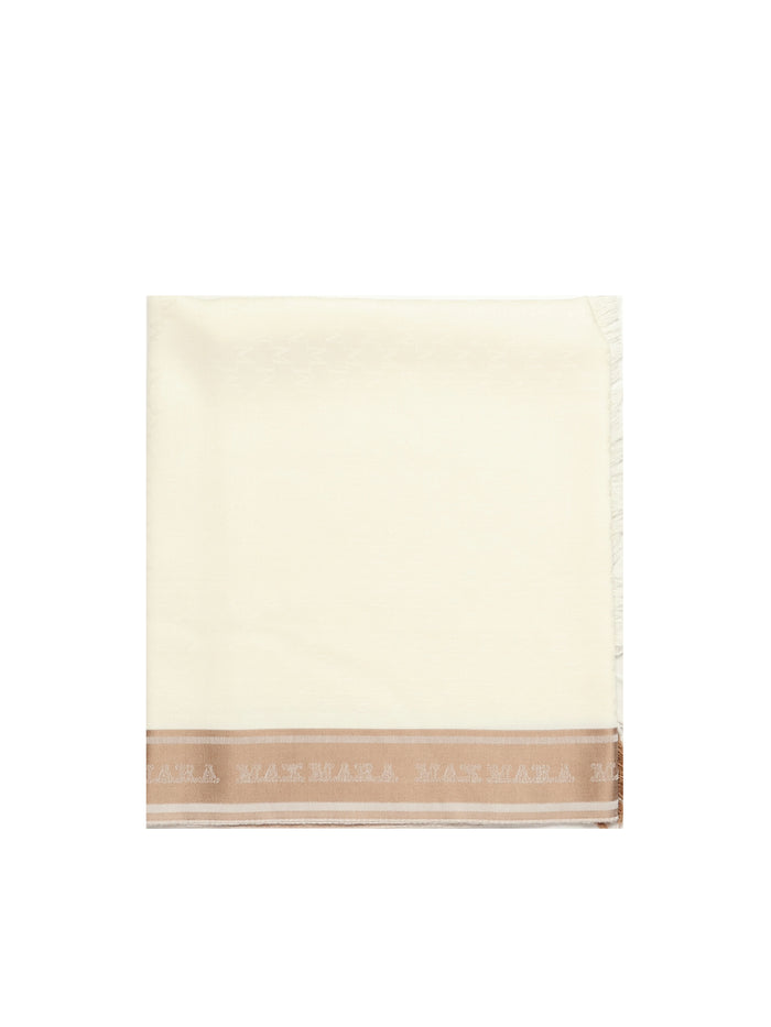 Max Mara Scarfs Hazelnut Silk