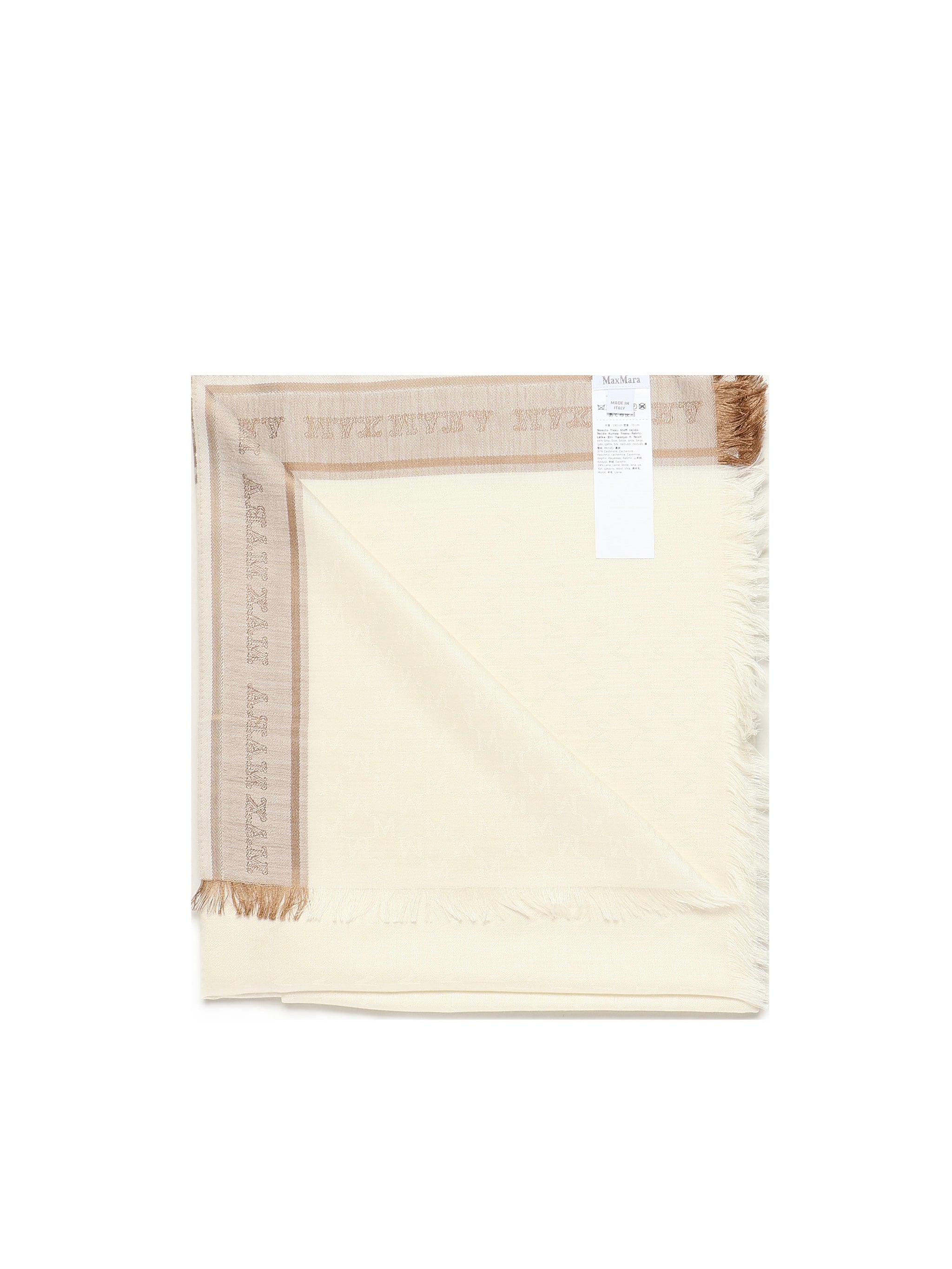 Max Mara Scarfs Hazelnut Silk