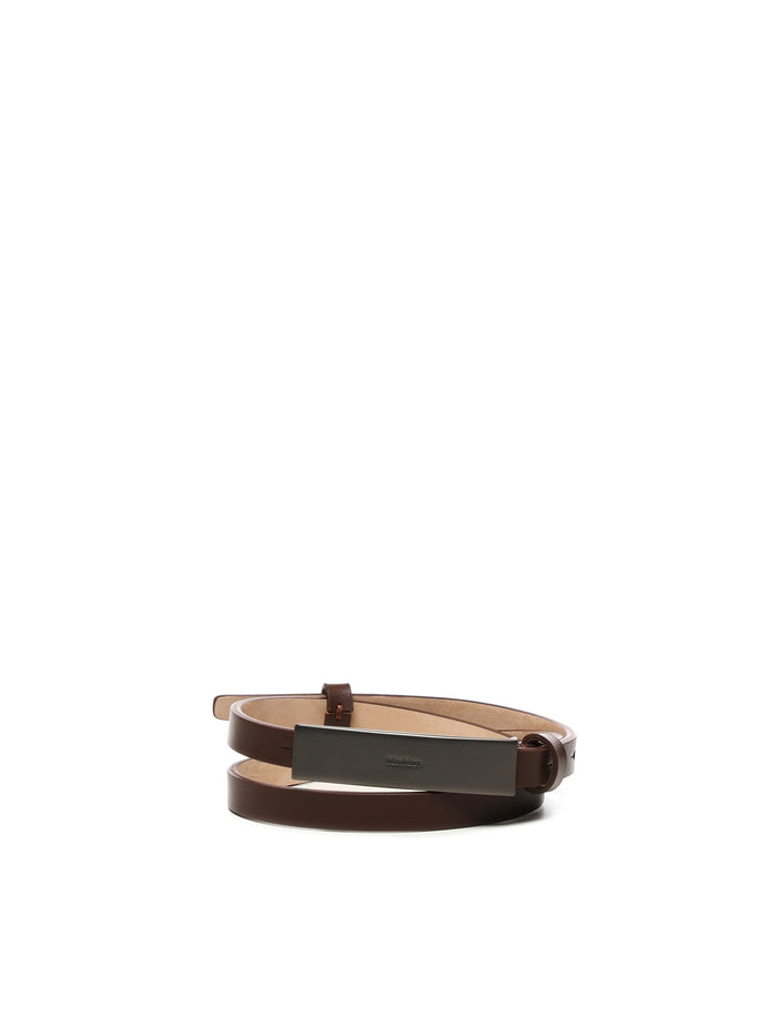 Max Mara Belts Brown Calfskin
