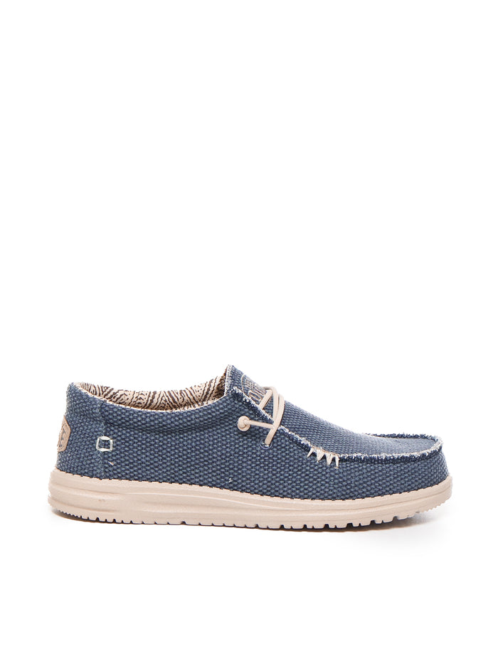HEY DUDE Flat shoes Blue Canvas