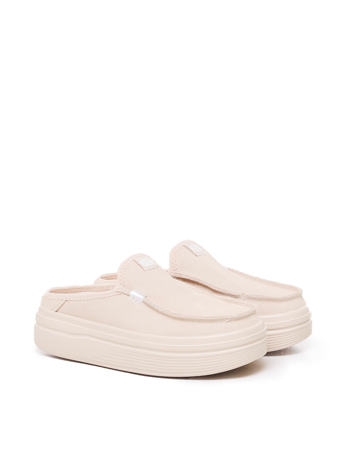 HEY DUDE Sandals White Suede