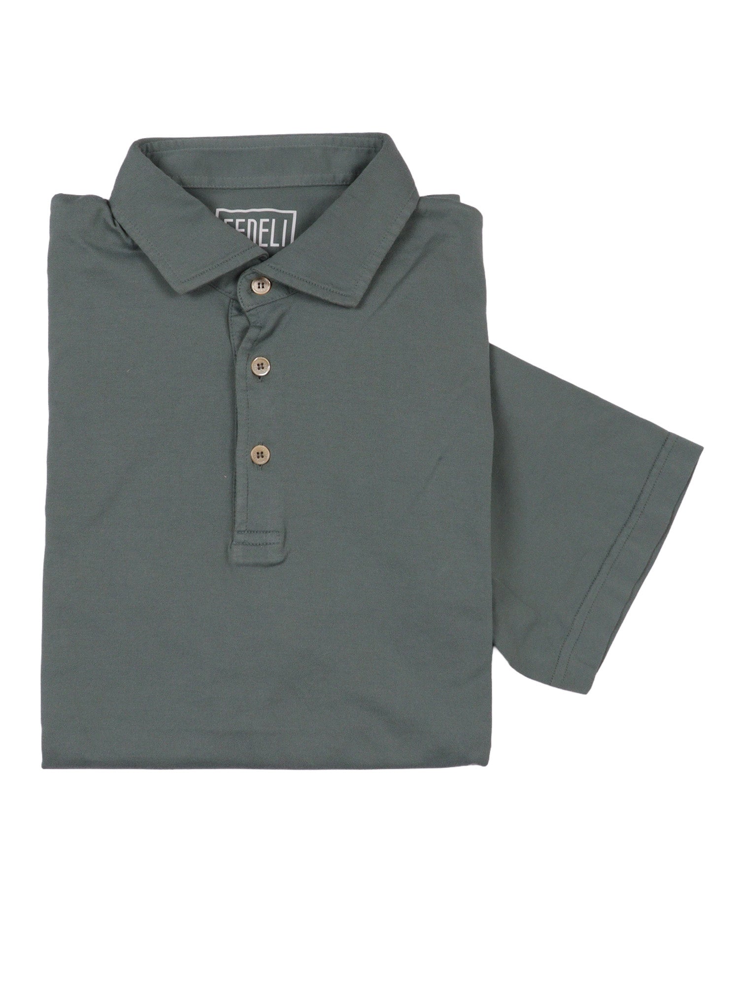POLO-SHIRT S-S KNITTED MAN Grey Cotton Polo Shirt