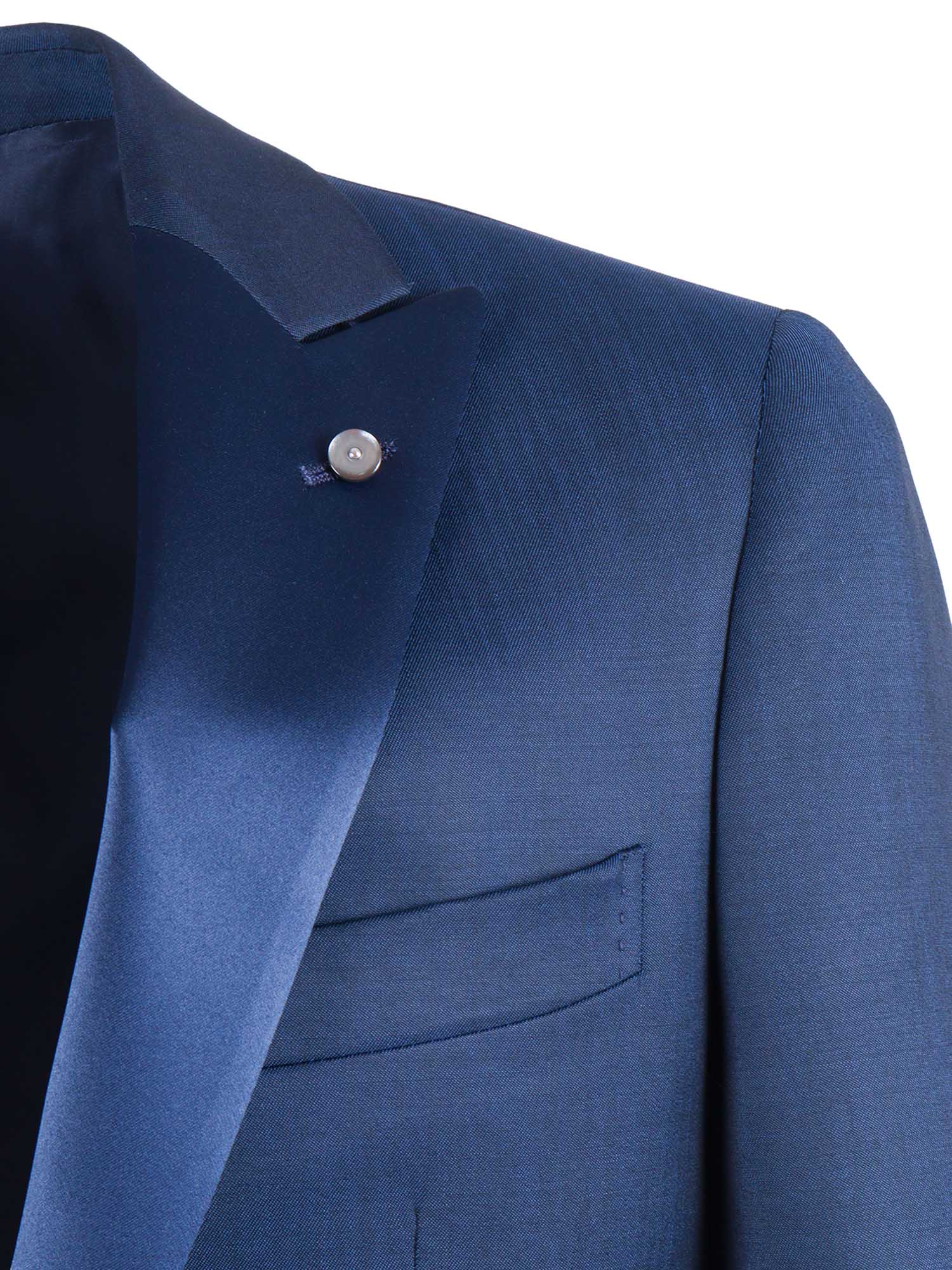Suit Blue Virgin Wool Mohair Dress
