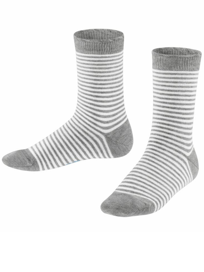 Glitter Stripe K Light Grey Calze