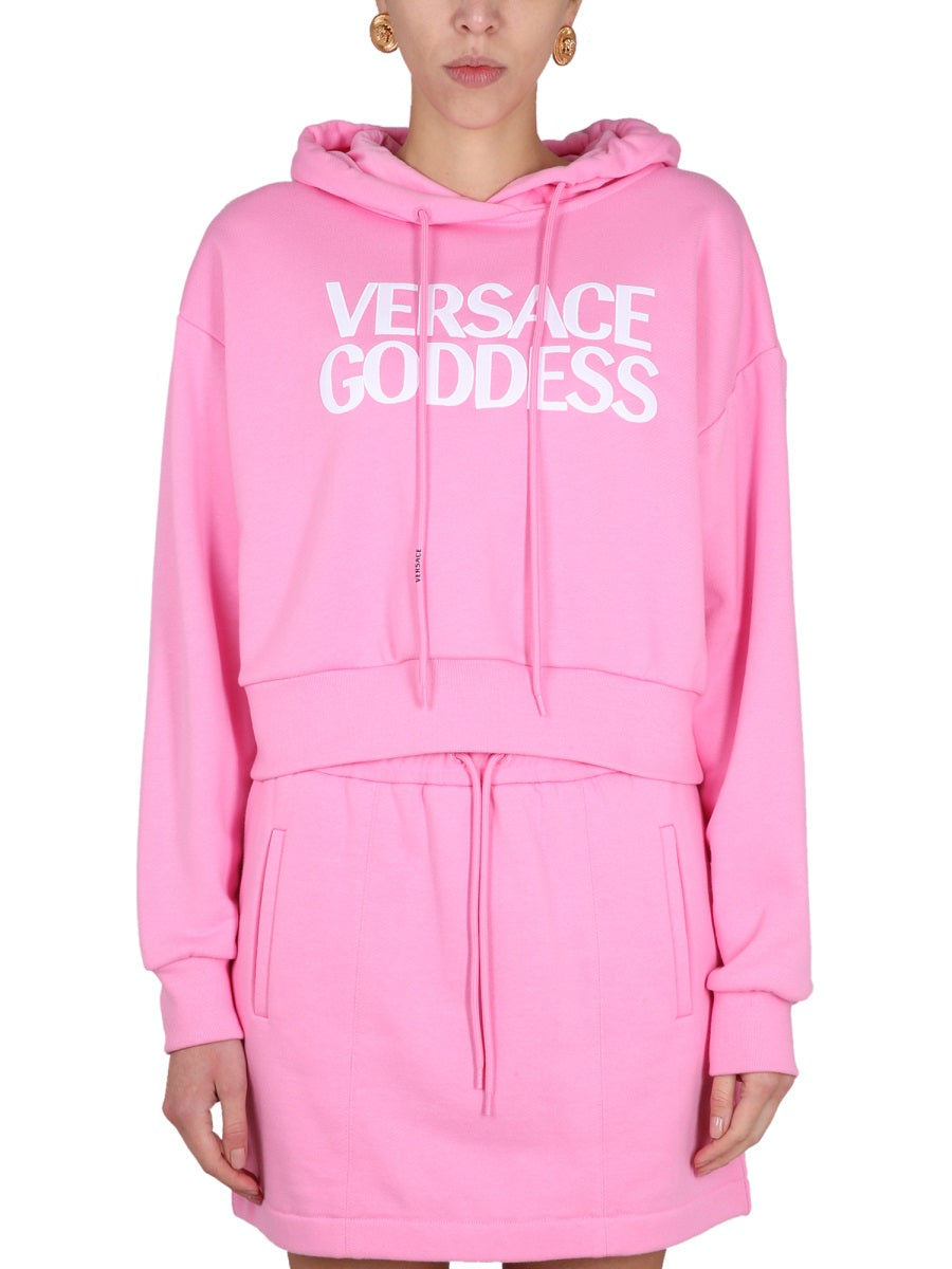Cropped Sweatshirt Pink Sweatshirts