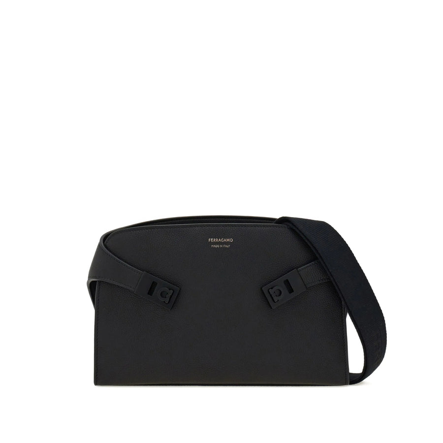 Black Calfskin Luggage With Adjustable Shoulder Strap Calfskin: 70. Messenger Bags