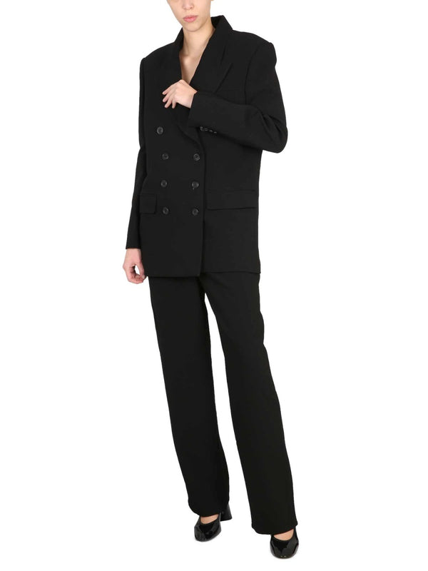 Black Preen Pants Virgin Wool Viscose Jean