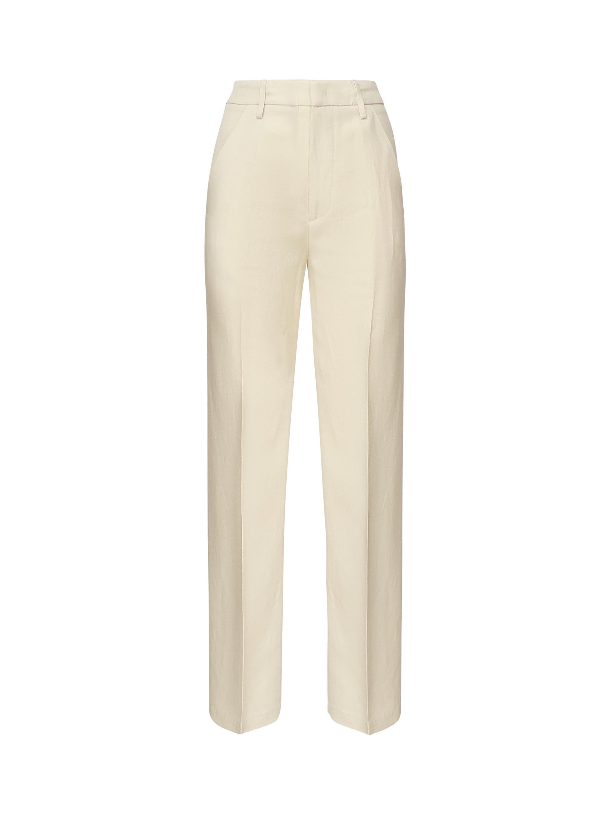 Dondup RTW White Viscose Linen