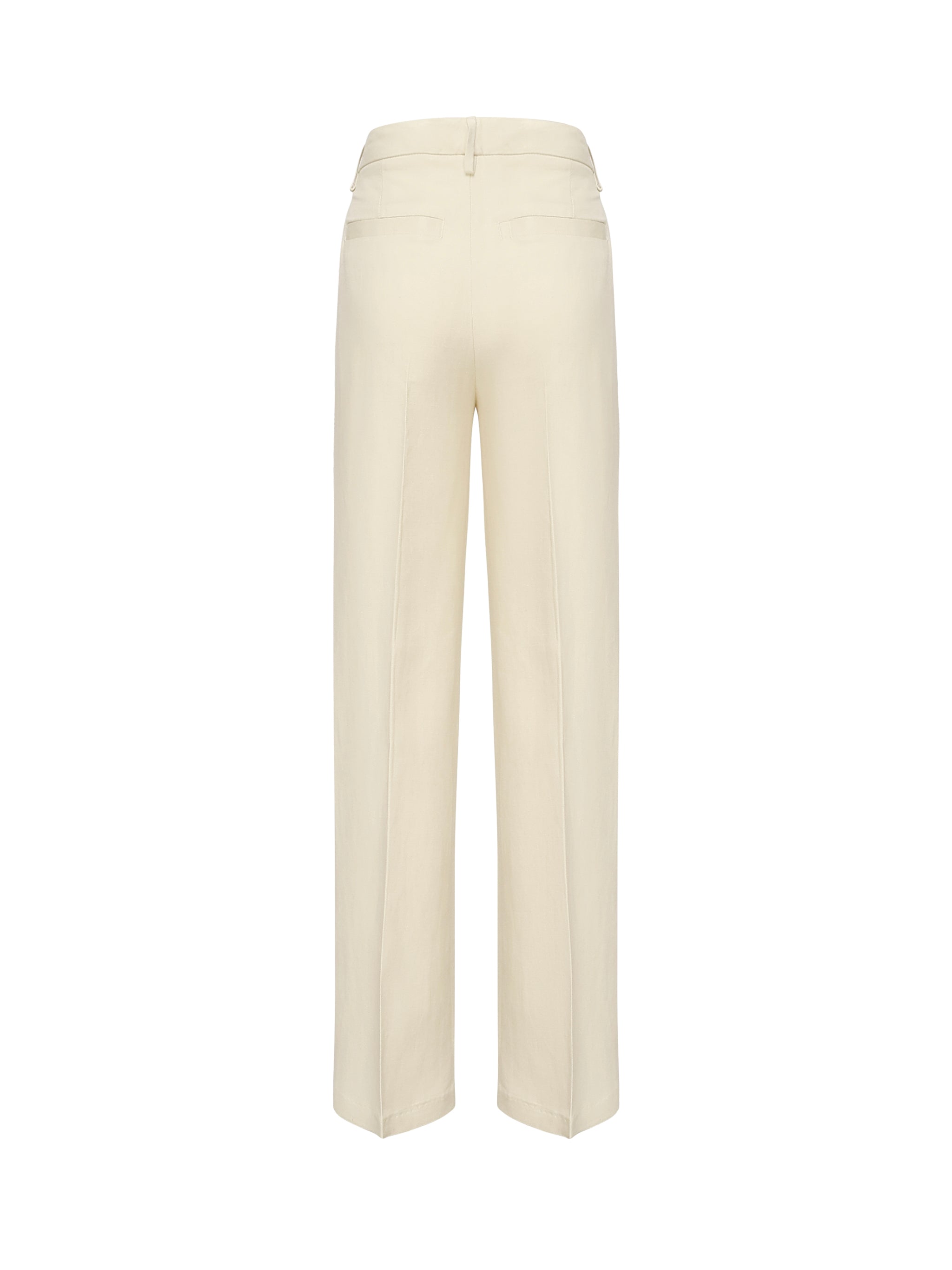 Dondup RTW White Viscose Linen