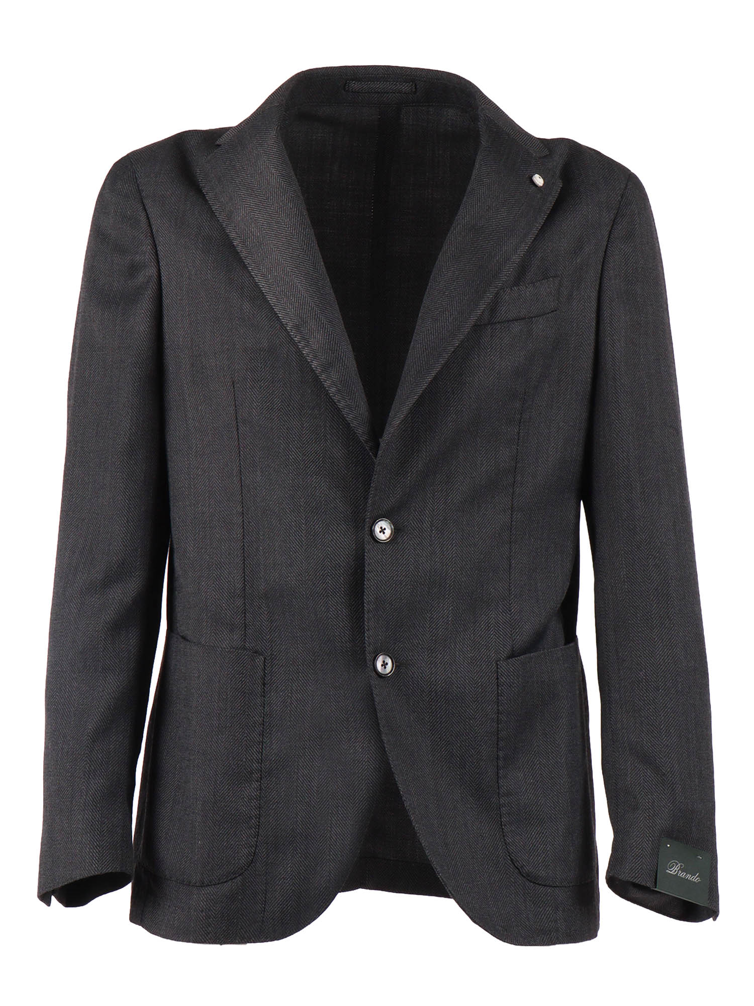 Jacket Grey Virgin Wool Polyester