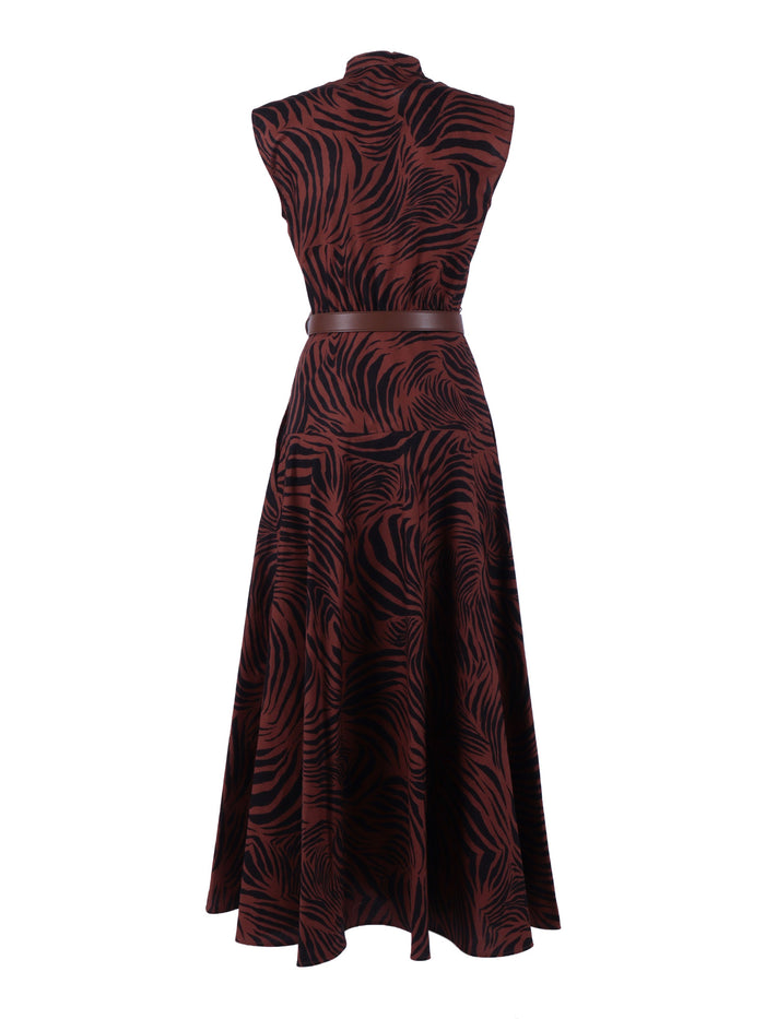 DRESS Brown Cotton Midi