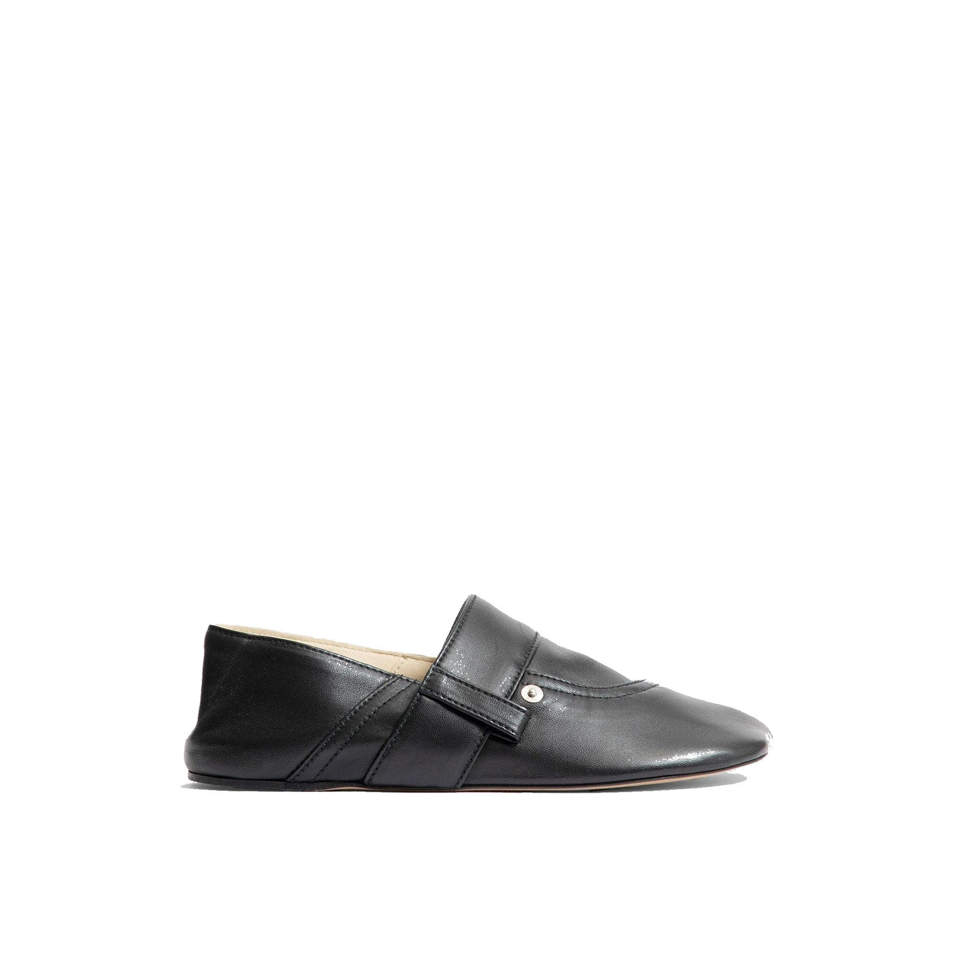 Loewe Toy Pocket Leather Slippers Black Calf