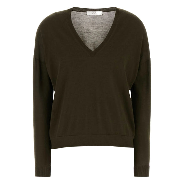 Olive Green Cashmere Sweater Jumpers