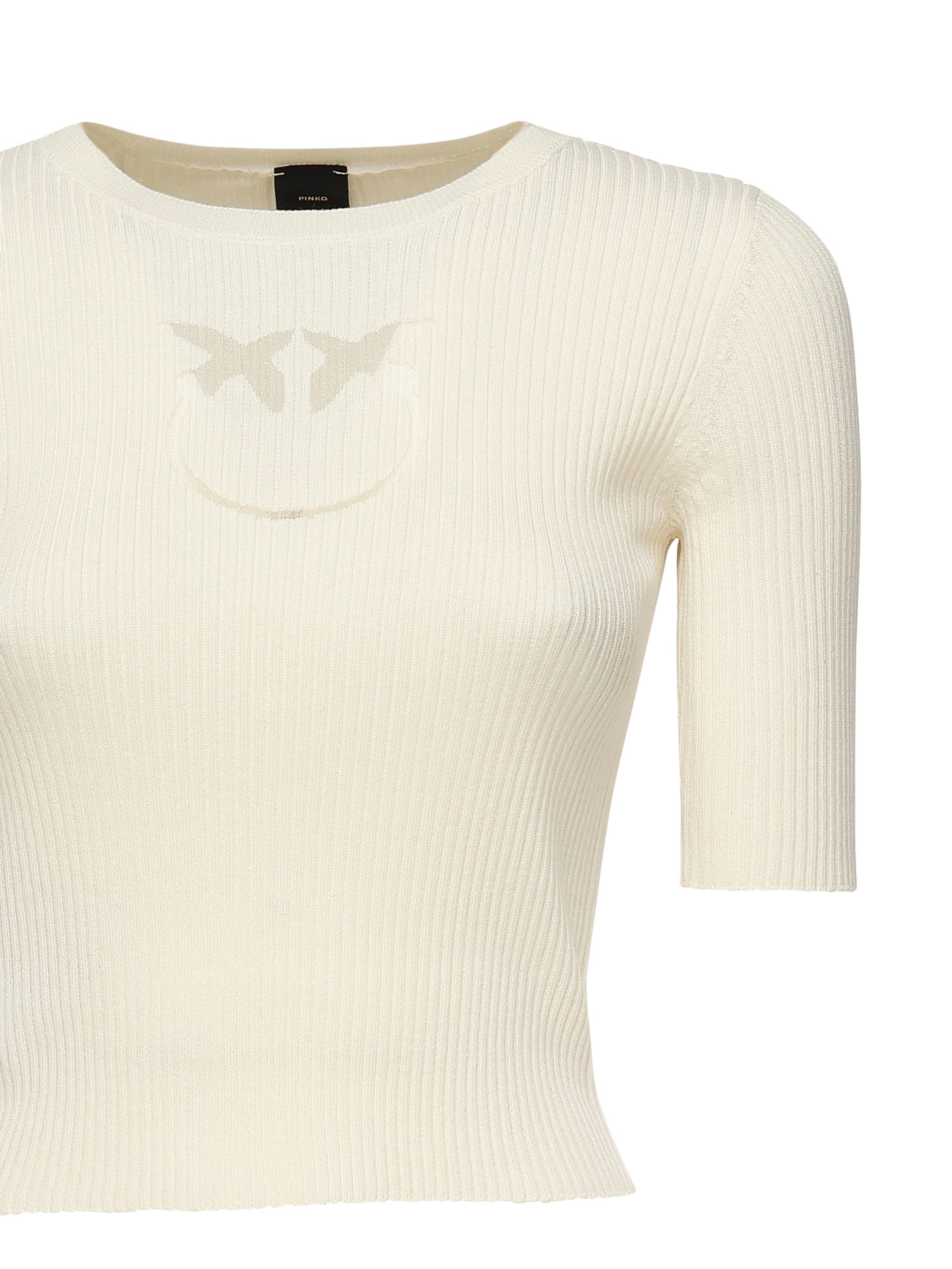 Pinko Sweaters White Silk