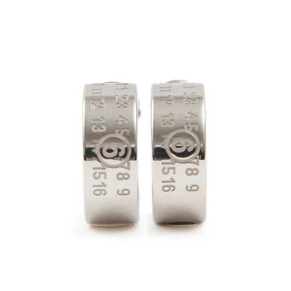 Hoop Earrings Silver Brass