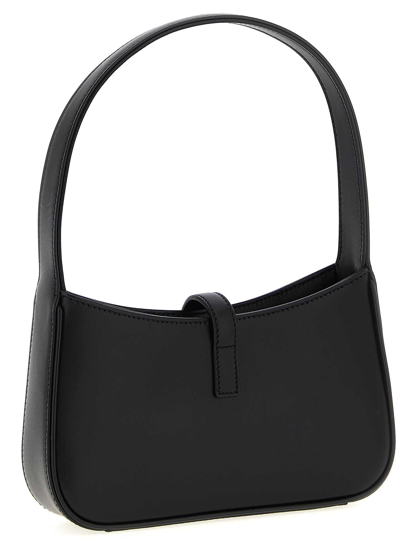Hobo Le 5 À 7 mini handbag Black Calfskin Leather Hand Bags