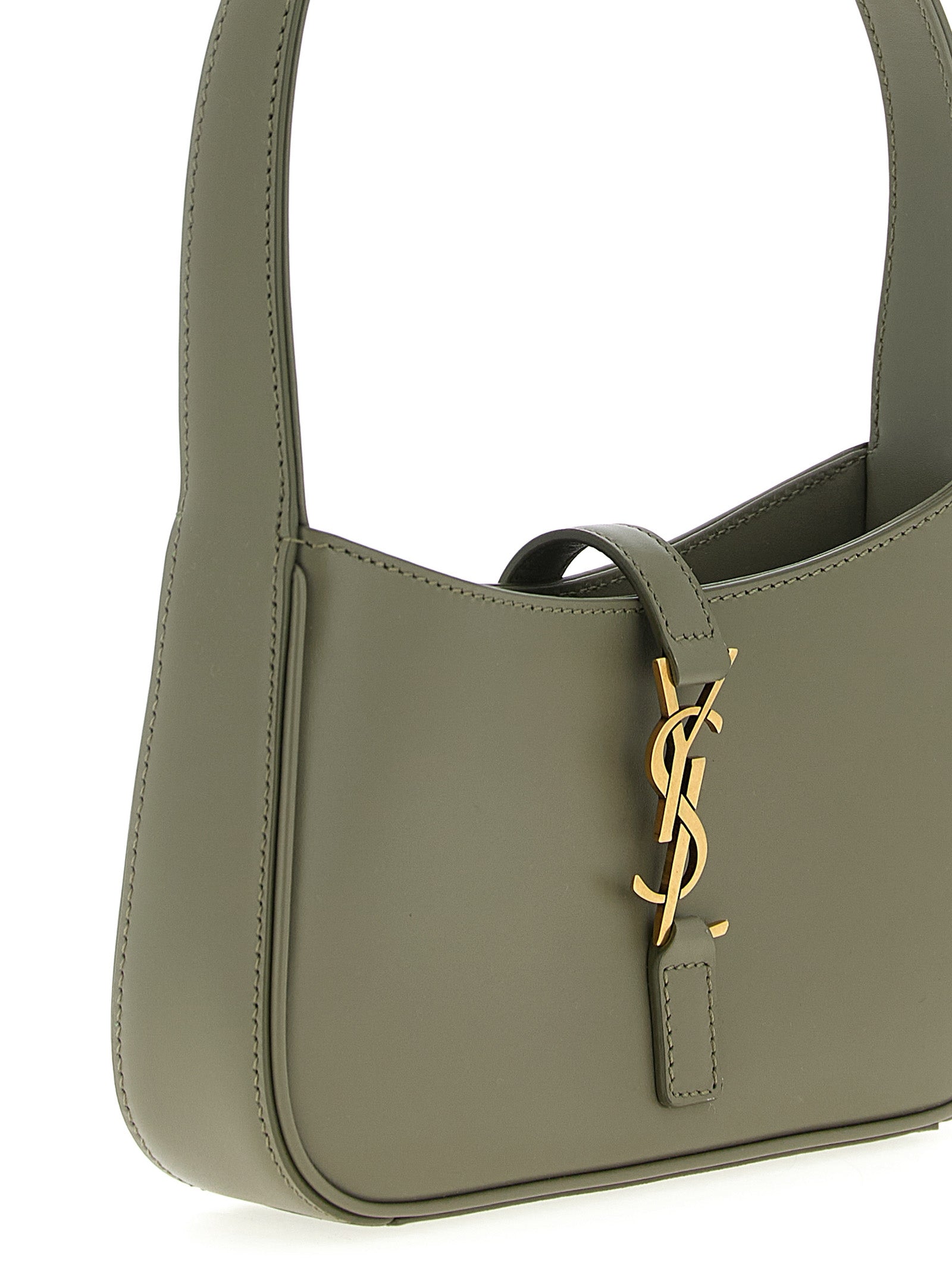 Hobo Le 5 À 7 mini handbag Gray Calfskin Leather (bos Taurus) Hand Bags